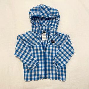 ✨LIKE NEW!✨ Patagonia ‘High Sun’ Blue Gingham Light Jacket - 2T